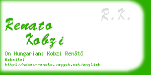 renato kobzi business card
